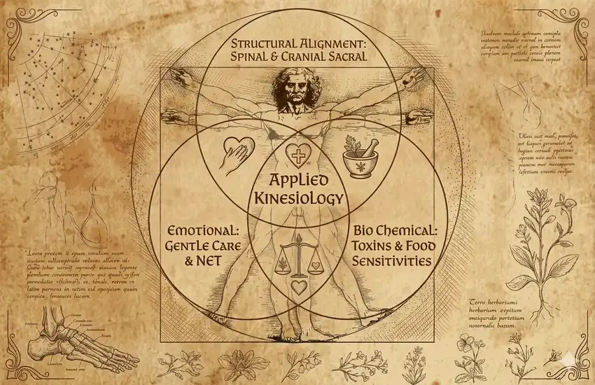 Image of medieval manuscript of Applied Kinesiology